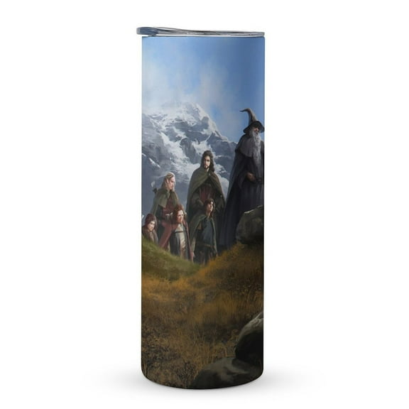 The Lord of the Rings Fate of the Fellowship With Straw Travel Mugs and Cups 20oz The Hobbit,Teen Travel Mug Insert Stainless Steel Merch Each,Besetuui