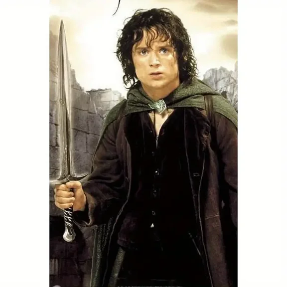 The Lord of The Rings Frodo Baggins 5D Diamond Painting Tools for Adults DIY Diamond Art Tools for Beginners with Round Full Diamond Diamond Gemstones Home Wall Painting Art Decoration Gift Artwork