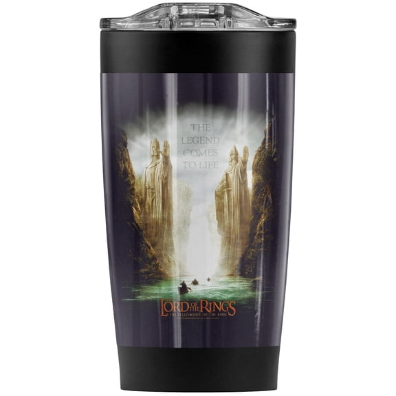 The Lord Of The Rings/Kings Of Old Stainless Steel Tumbler 20 oz Coffee Travel Mug/Cup, Vacuum Insulated & Double Wall with Leakproof Sliding Lid | Great for Hot Drinks and Cold Beverages
