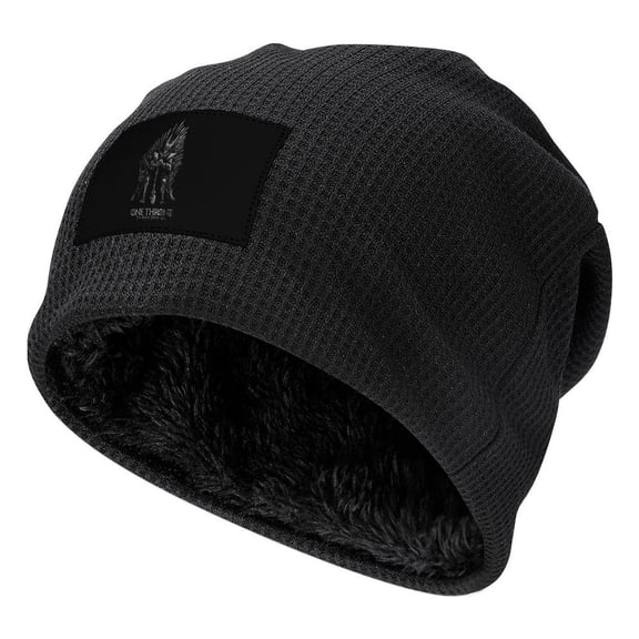 The Lord of the Rings Knitting Hat in the Round Black-Style Fleece Lining One Size Sauron A Song of Ice And Fire Iron Throne Men Women Hats for Autumn Winter Besetuui