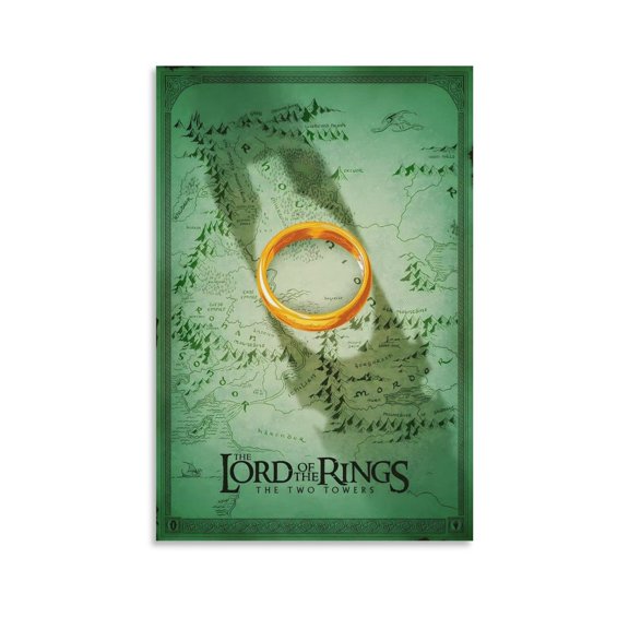 Retro Poster Lord of The Rings Vintage (2) Artworks Canvas Poster Room Aesthetic Wall Art Prints Home Modern Decor Gifts 12x18inch(30x45cm)