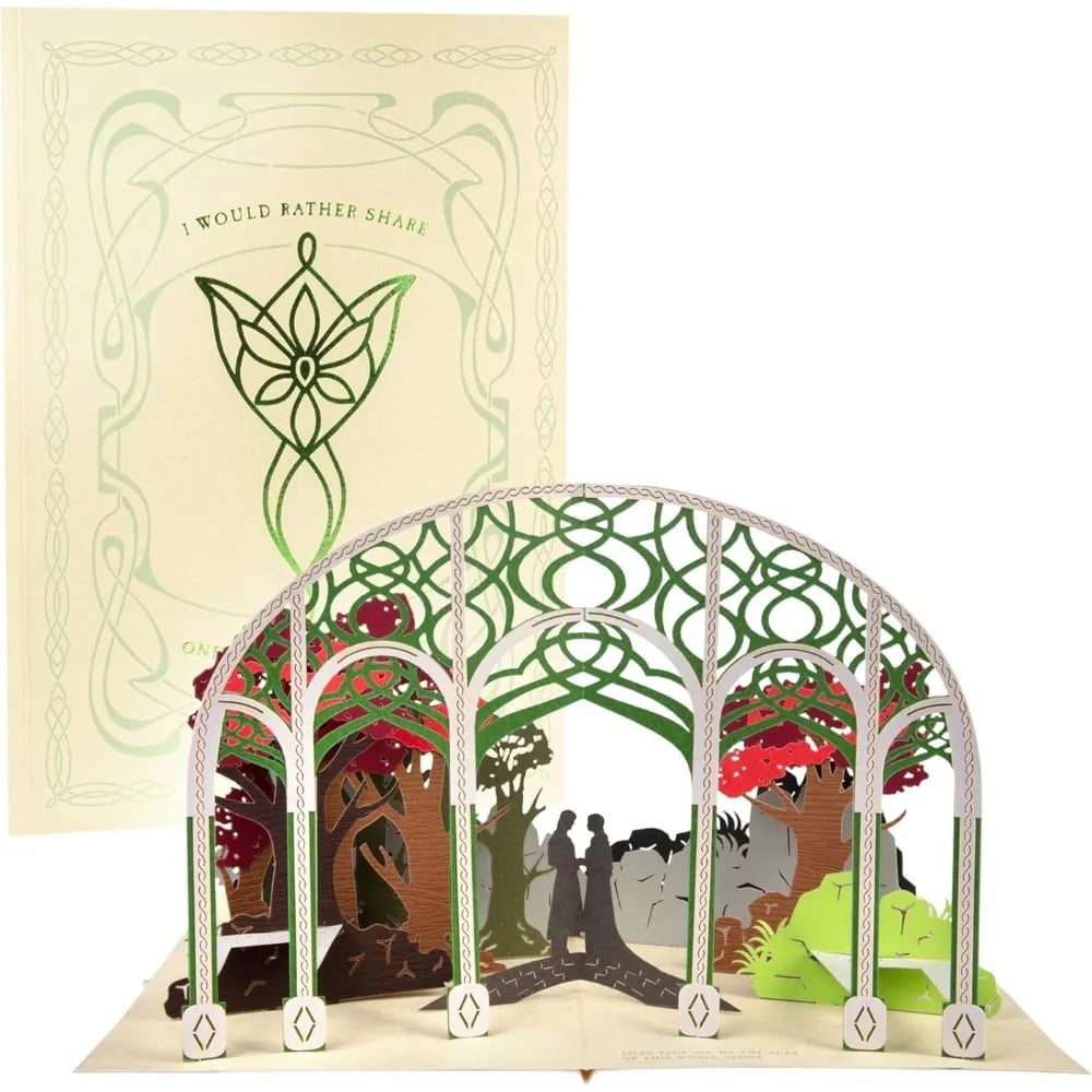 Lord of the Rings Pop-Up Greeting Card - I Would Rather Share One Lifetime With You, Than Face All The Ages Of This World Alone - Love, Romance - LOTR Pop Up Card Gift - 5 x 7