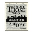 thumbnail image 1 of J.R.R. Tolkien Quote Print - Dictionary Art Print - Lord of the Rings Book Quote - Inspirational Wall Decor - LOTR Gandalf Quote "Not All Those Who Wander Are Lost" UNFRAMED Print 8"x10", 1 of 7