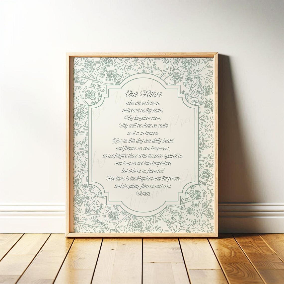 Federa Decorativa Quadrata 45,7 Cm – Cotone E Lino Con Scritta 'The Lords Prayer Our Father', Per Casa, Divano, Auto
