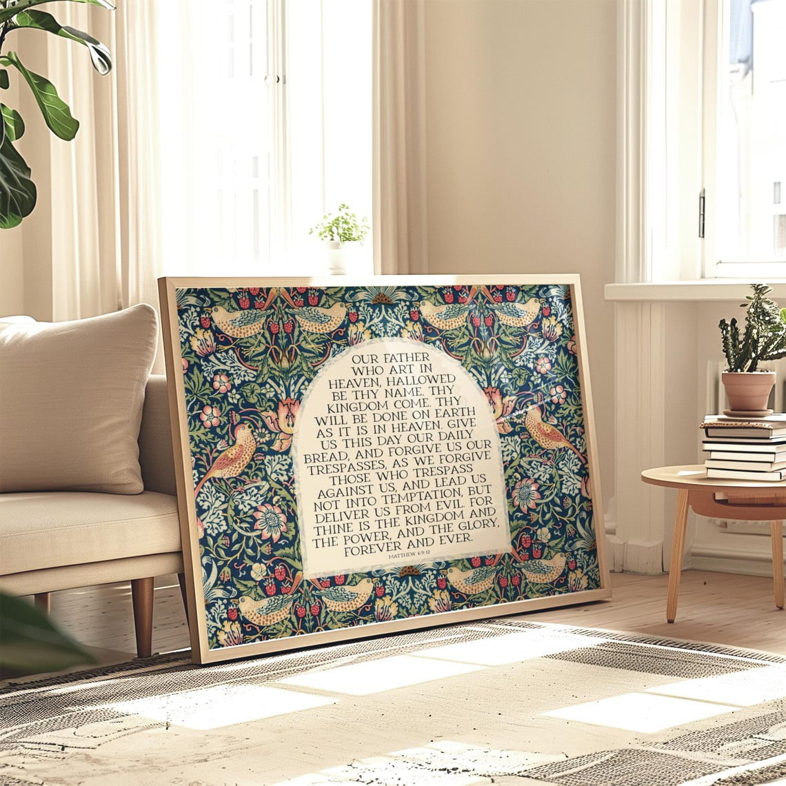 Curated visual reference: Visual Reference: Lord S Prayer Print Our Father Forgive Our Trespasses Christian
