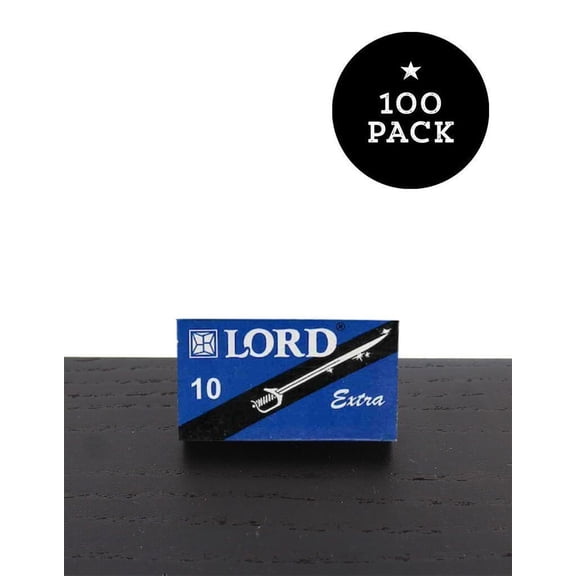 Lord Shave Extra Super Stainless Double Edge Razor Blades-100 Blade Pack