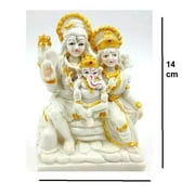 Lord Shiva Parvati Ganesh Idol Shiv Parivar Murti Statue For Home Temple Decor