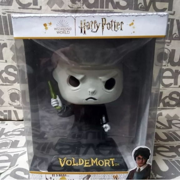 Lord Voldemort Harry Potter Wizard World Bobble Head with Wand Solar