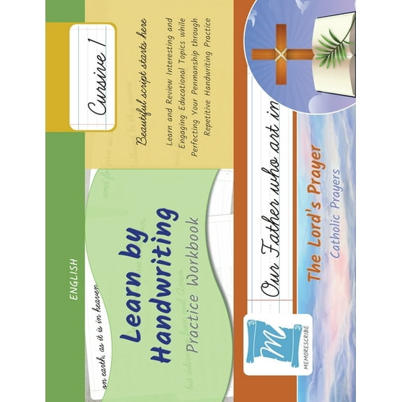 The Lord's Prayer - Christian Praye Handwriting Practice Workbook - The Lord's Prayer - Christian Prayers - Cursive, Level 1: Learn by Handwriting. Adu, Book PNCC1, (Paperback)