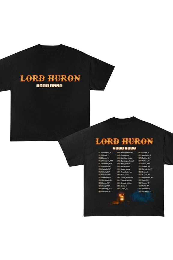 Lord huron Tour 20252Sided T-Shirt, Classic Music shirt, For Fan Tee