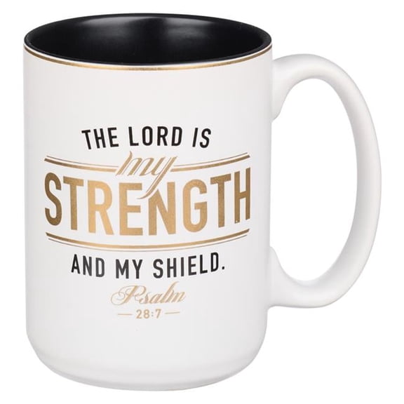 Lord is My Strength Psalm 28-7 Mug