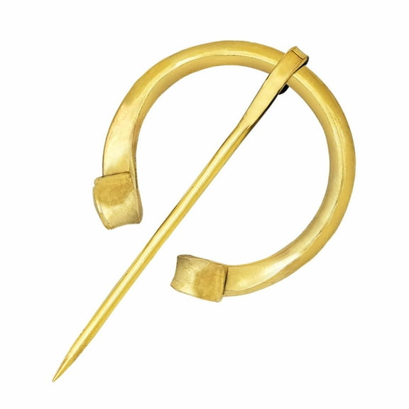 Lord of Battles Brass Brooch Viking Cloak Pin Renaissance Armor Roleplaying Costume For LARP, Reenactment