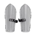 thumbnail image 1 of Lord of Battles Medieval Bracers Steel Armor Knight Arm Guard 16 Gauge Mild Steel LARP Costume, 1 of 8