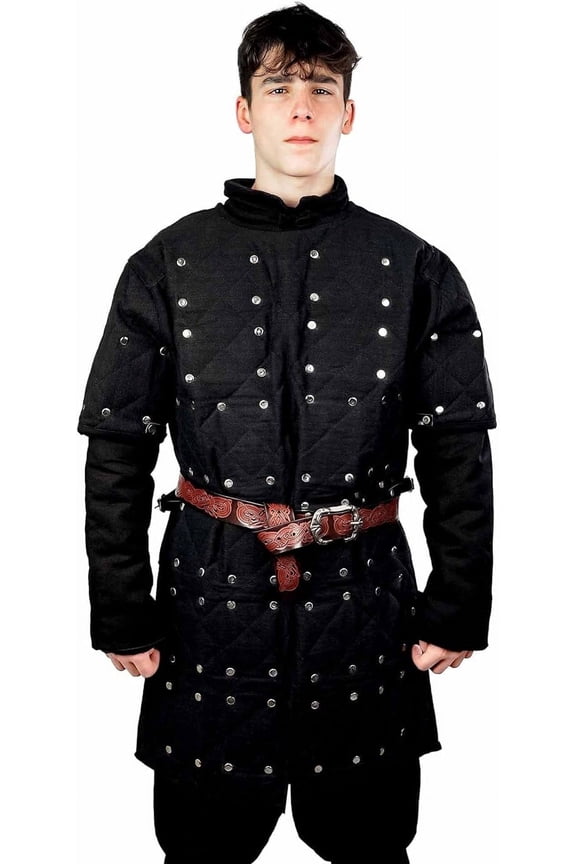 Medieval Brigandine Renaissance Jacket Steel Plated Overcoat Cosplay Armor Perfect for Unisex