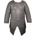 thumbnail image 1 of Lord of Battles Medieval Flat Ring Chainmail Shirt Hauberk, Mild Steel Round Riveted and Alternating, 9 mm 17gauge, Natural, 1 of 6