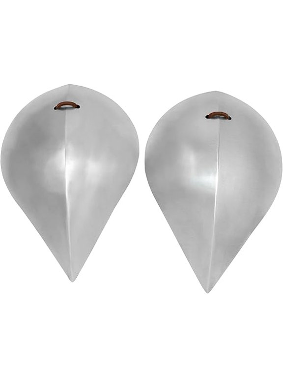 Medieval Pauldron Plate Armor Spauldrons Knight Armor Shoulder Guard Roleplaying Armor Costume - 16 Gauge Silver