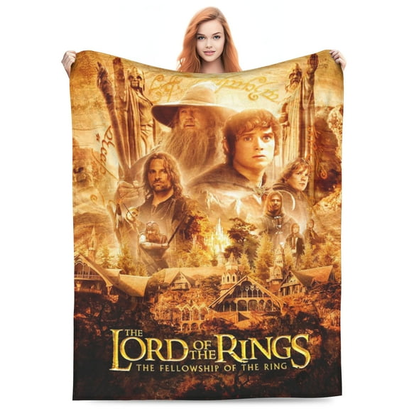 Lord of Ring Bed Blanket Lightweight Throw Blankets Flannel Blankets Soft Warm Blanket for Bedroom Sofa Kids Adult 40"x30"