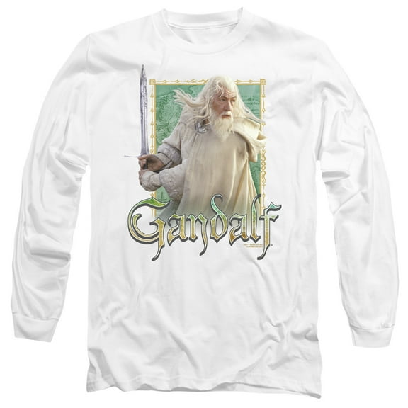 Lord of The Rings Gandalf Unisex Adult Long-Sleeve T Shirt,Gandalf, X-Large