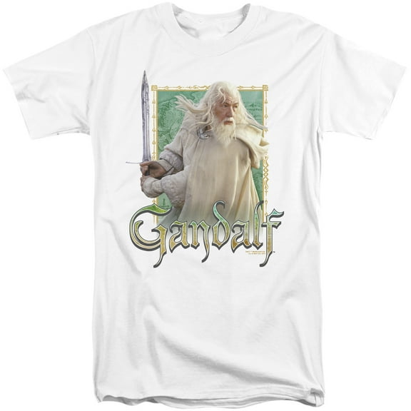 Lord of The Rings Gandalf Unisex Adult Tall T Shirt,Gandalf, 3X-Large