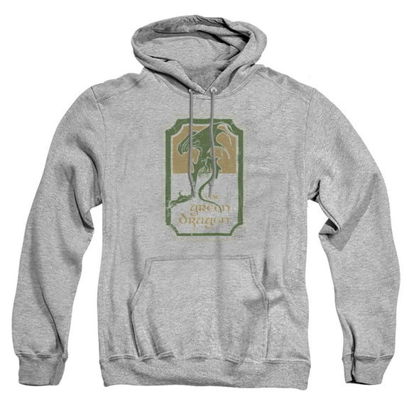 Lord of The Rings Green Dragon Tavern Unisex Adult Pull-Over Heather Hoodie, 3X-Large, Athletic Heather
