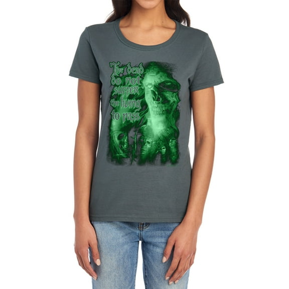 Lord of The Rings King of The Dead Women's T Shirt, Charcoal, 2X-Large