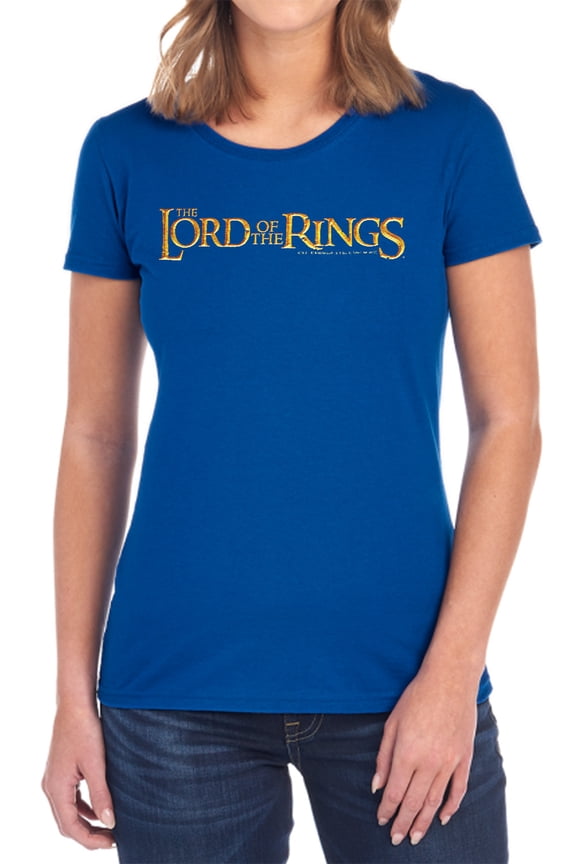 Lord of The Rings LOTR Logo Women's T Shirt, Royal, X-Large