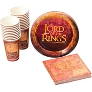 Silver Buffalo The Lord of the Rings Prancing Pony 60 Pack Partyware Disposable Paper Plates, Napkins, and Cups