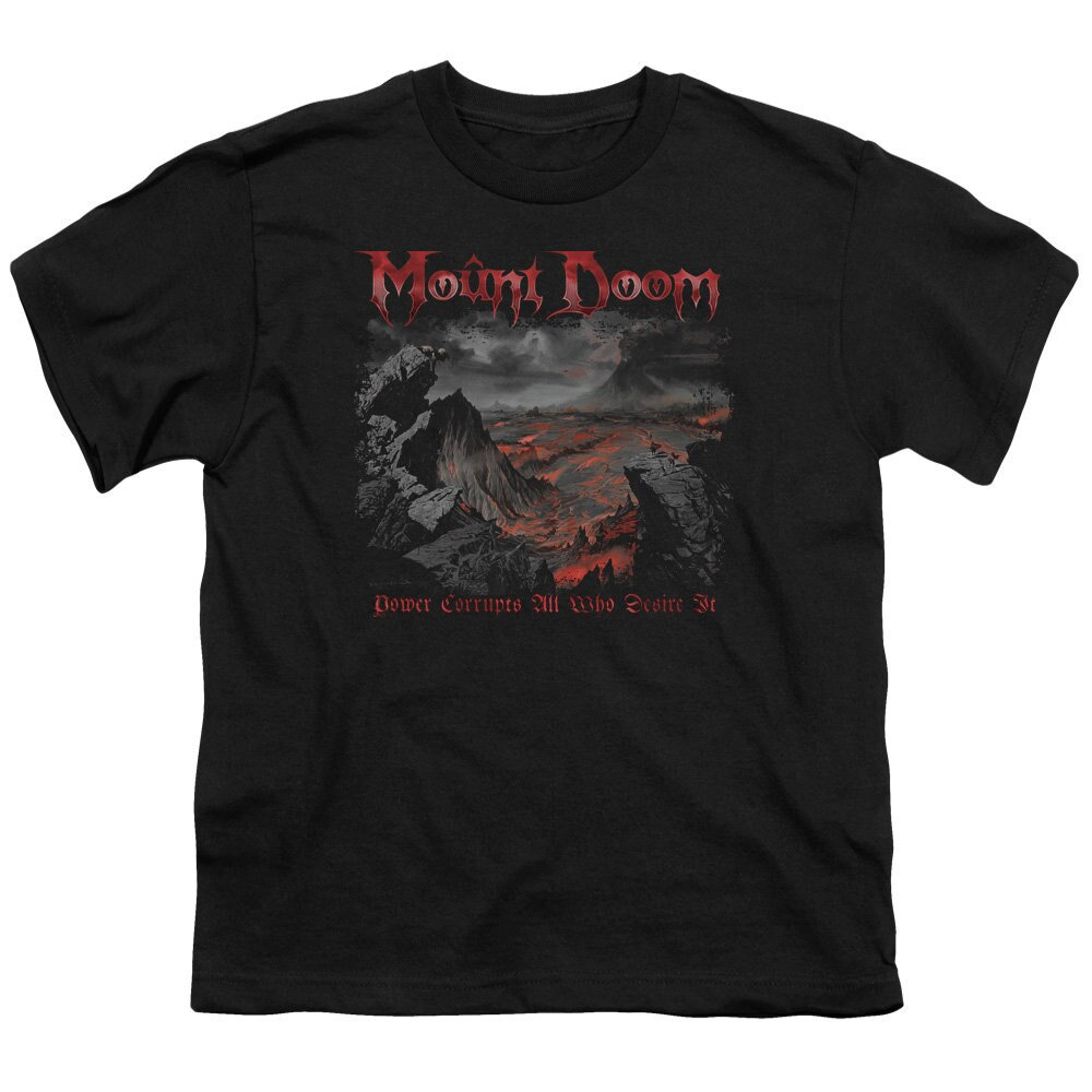 Lord of The Rings Mount Doom Black Shirts