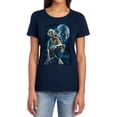 thumbnail image 1 of Lord of The Rings Smeagol Women's T Shirt, Navy, Medium, 1 of 6