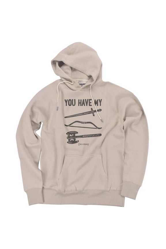 Lord of The Rings The Fellowship Official Premium Ultrasoft Tri-Blend Hoodie (2X-Large) Sand