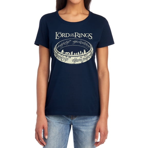Lord of The Rings The Journey Women's T Shirt, Navy, Small