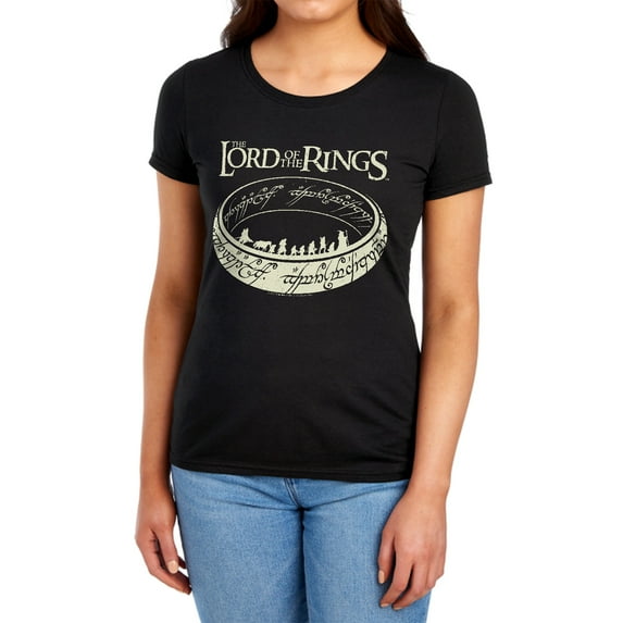 Lord of The Rings The Journey Women's T Shirt (X-Large) Black