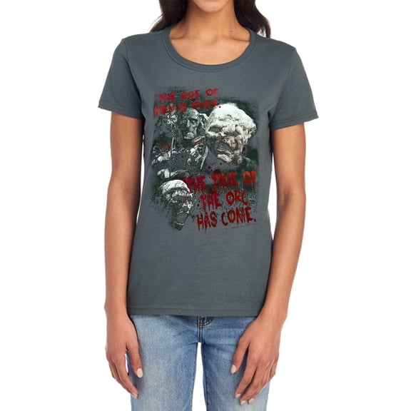 Lord of The Rings Time of The Orc Women's T Shirt, Charcoal, Large