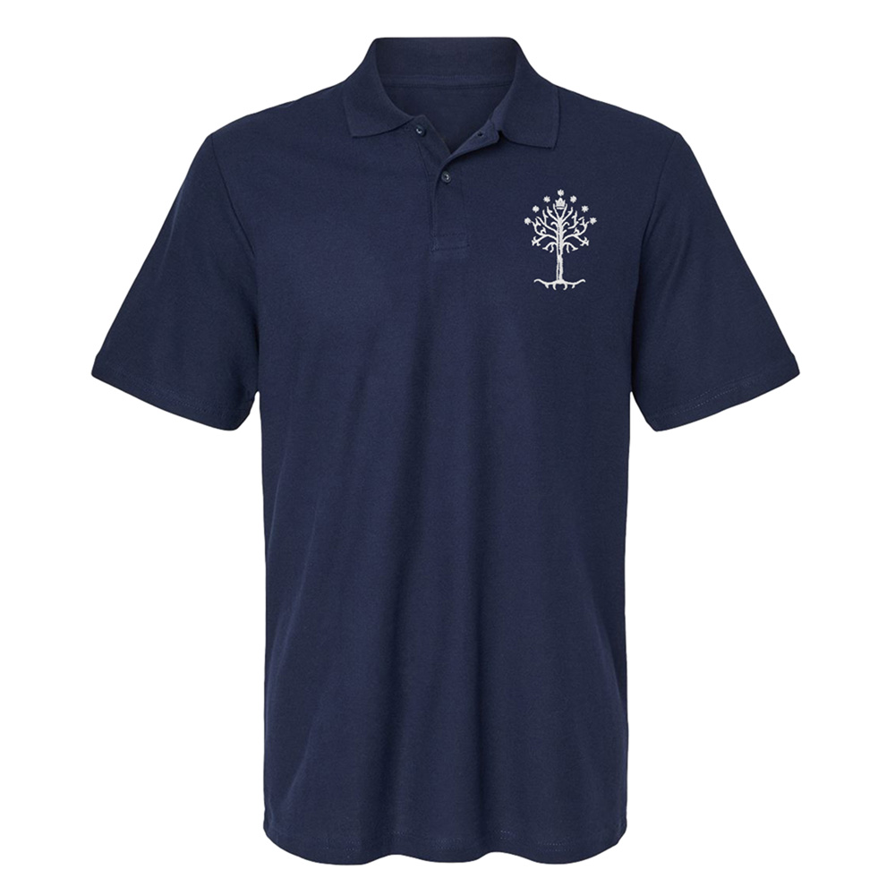 Elbenwald Maglietta Uomo Il Signore Degli Anelli - 'Insieme Per Gondor', Cotone Blu, Taglio Dritto, Girocollo, Licenza Ufficiale