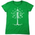thumbnail image 1 of Lord of The Rings Tree of Gondor Women's T Shirt, Kelly Green, 2X-Large, 1 of 6