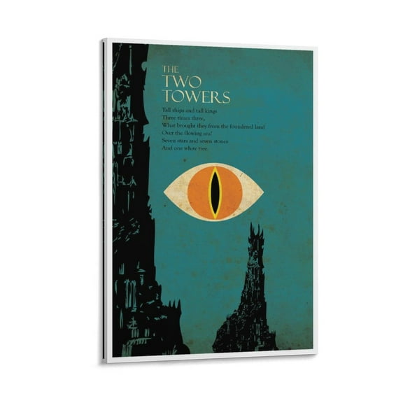 Lord of The Rings Vintage Art Travel Poster (22) Canvas Art Poster and Wall Art Picture Print Modern Family bedroom Decor Posters 08x12inch(20x30cm)