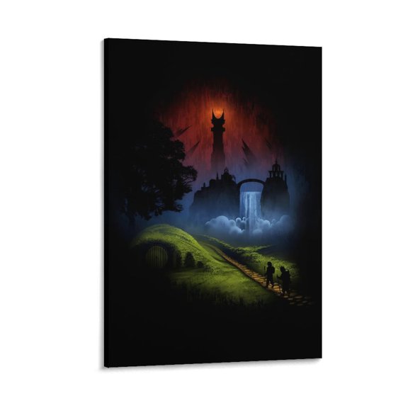 Lord of The Rings Vintage Art Travel Poster (7) Artworks Canvas Poster Room Aesthetic Wall Art Prints Home Modern Decor Gifts 20x30inch(50x75cm)
