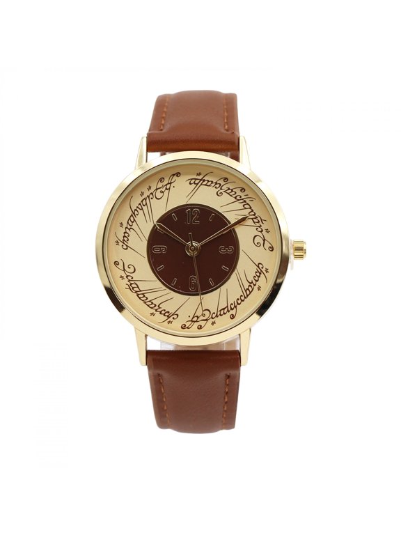 Lord of The Rings Watch Face with Leather Printed Band