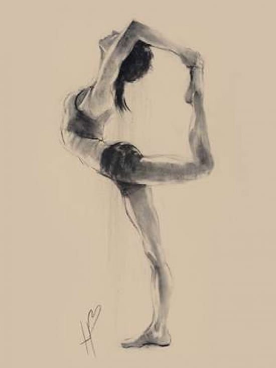 Lord of the Dance Pose Canvas Art - Hazel Bowman (18 x 24)