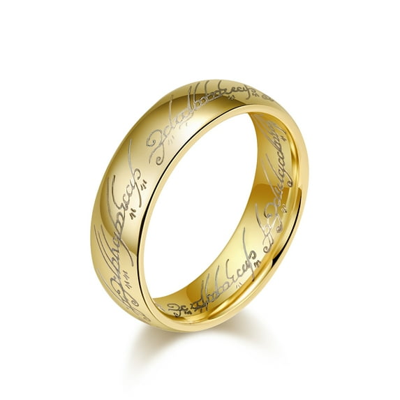 Lord of the Ring 6mm Tungsten Carbide Mens Ring Men Wedding Band Man Ring