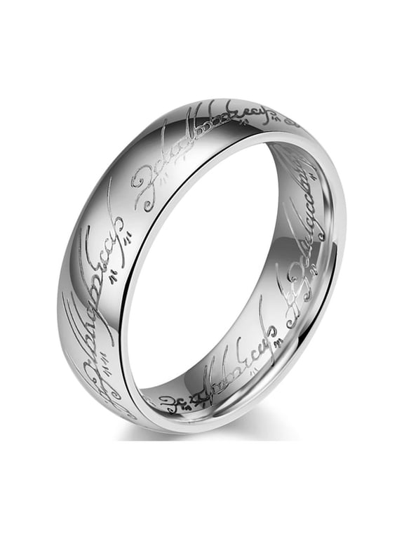 Lord of the Ring 6mm Tungsten Carbide Mens Ring Men Wedding Band Man Ring
