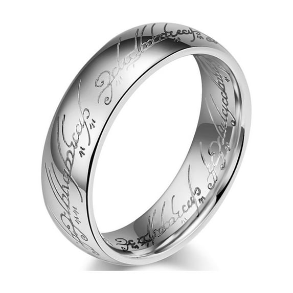 Lord of the Ring 6mm Tungsten Carbide Mens Ring Men Wedding Band Man Ring