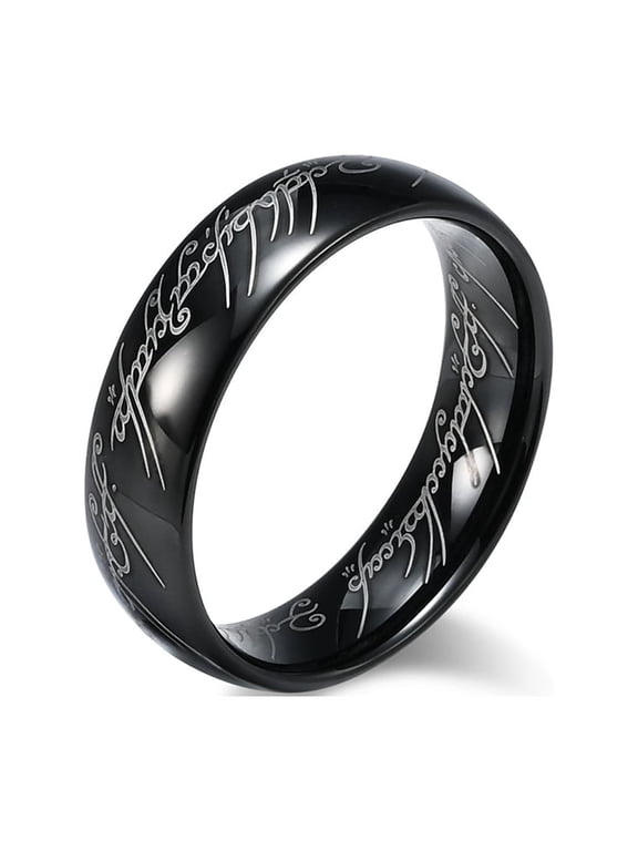 Lord of the Ring 6mm Tungsten Carbide Mens Ring Men Wedding Band Man Ring