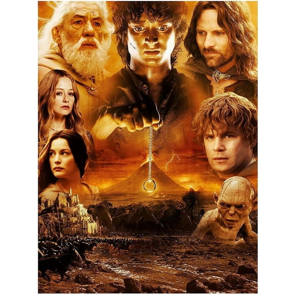 Lord of the Rings 828482 Lord of the Rings Mount Doom Jigsaw Puzzle, 1000 Piece