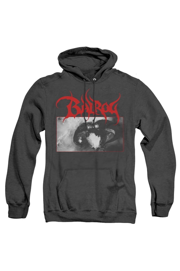 Lord of the Rings Balrog Unisex Adult Pull-Over Heather Hoodie,Balrog, Small