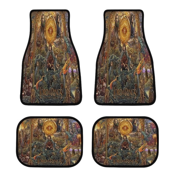 Lord of the Rings Car Mats General Front/2nd Seat,The Two Towers Car Mats for Suv Gifts for Movie Fans,Besetuui