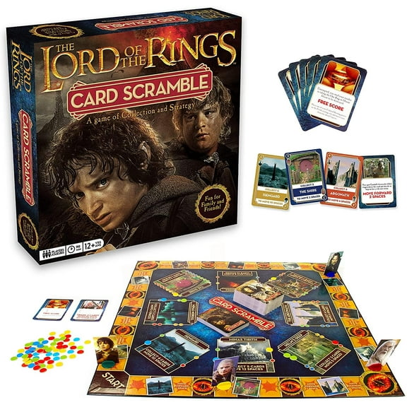 Lord of the Rings Card Scramble Board Game