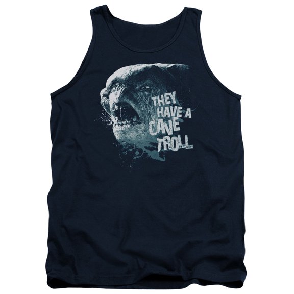 Lord of the Rings Cave Troll Adult Tank Top Navy