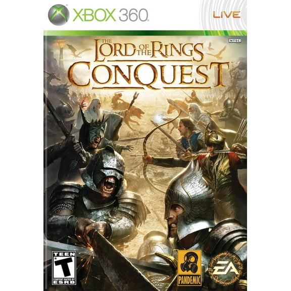 Restored Lord of the Rings: Conquest Physical Video Game for Xbox 360, Action & Adventure