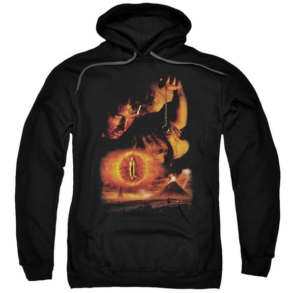 Lord of the Rings Destroy The Ring Adult Pullover Hoodie Sweatshirt Black